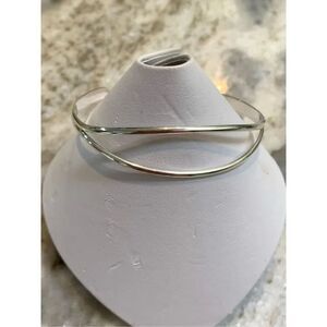 Sterling Silver Cuff Bracelet with Split Design in Center #mothers day